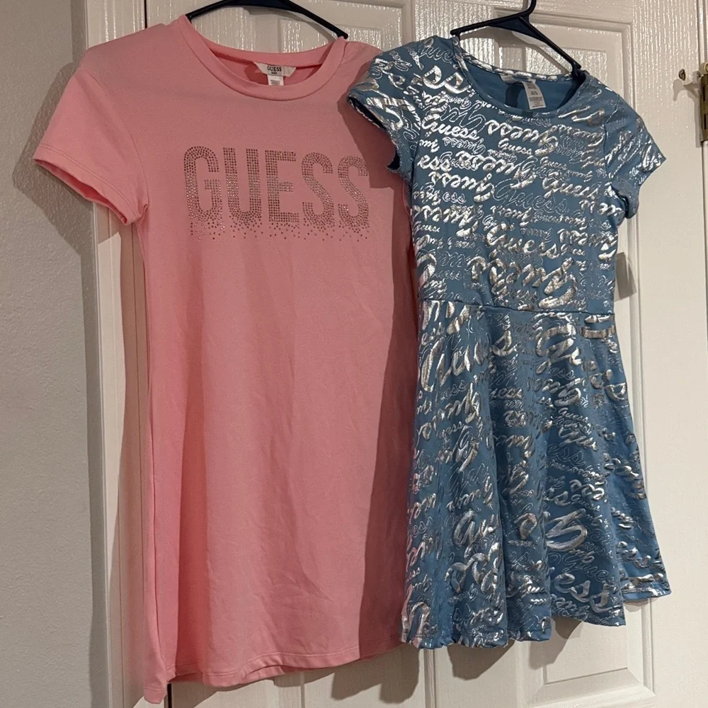GUESS new with tags set of 2 Girls Pink and Blue Dresses